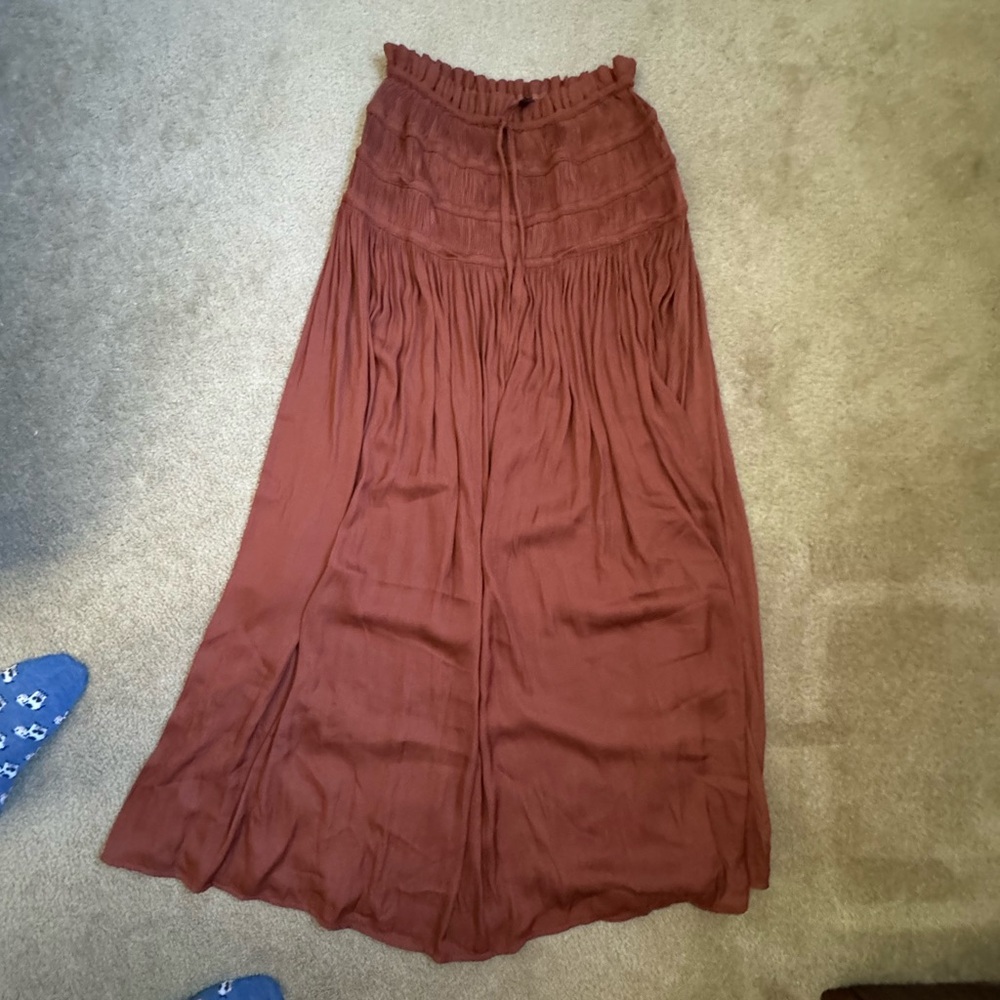 Current Air Rust Maxi Skirt